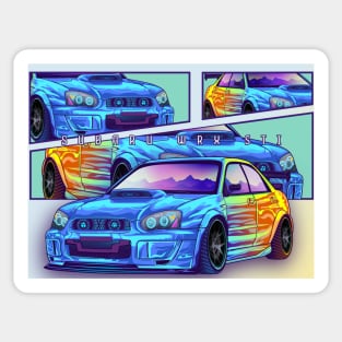 JDM Subaru WRX Blobeye STI Sticker